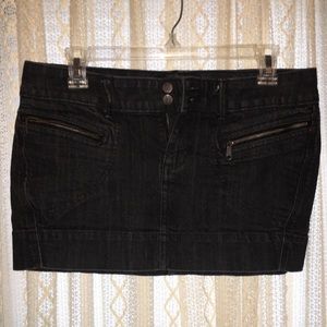 Denim mini skirt
